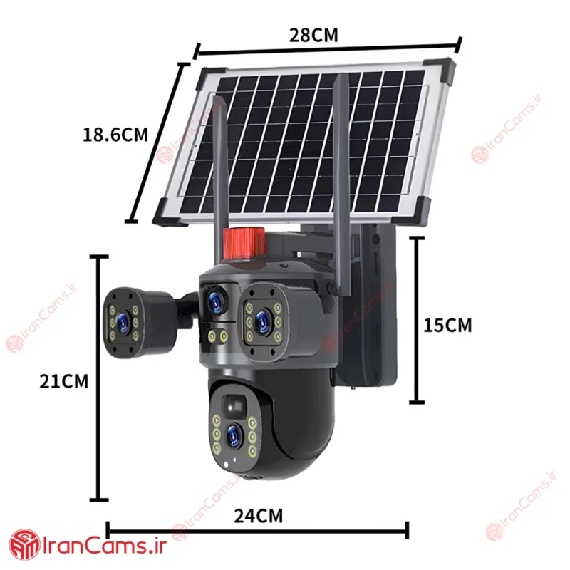 آموزش نصب دوربین خورشیدی سیمکارتی V380