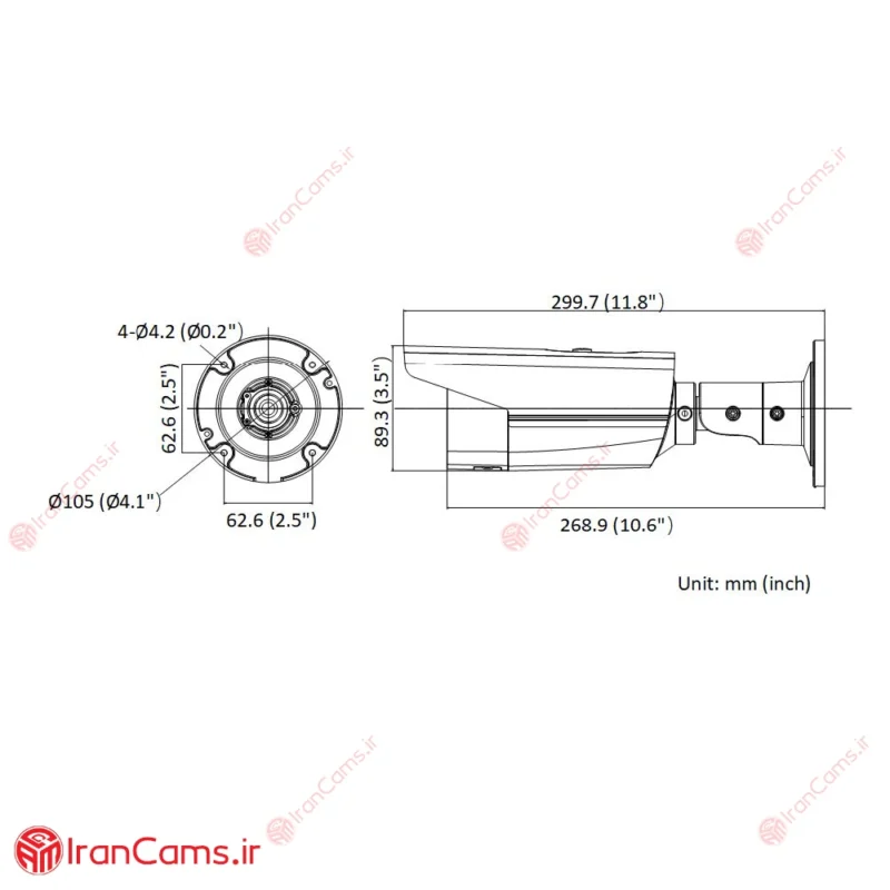 دوربین مداربسته هایک ویژن DS-2CD2T43G2-2I