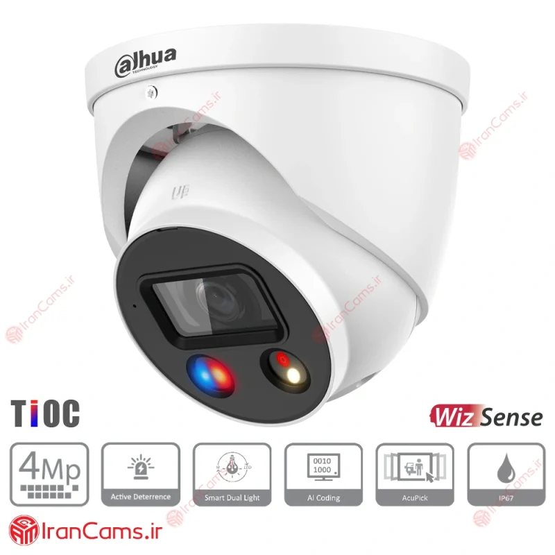 دوربین مداربسته IP دام 4 مگاپیکسلی داهوا DH-IPC-HDW3449HP-AS-PV
