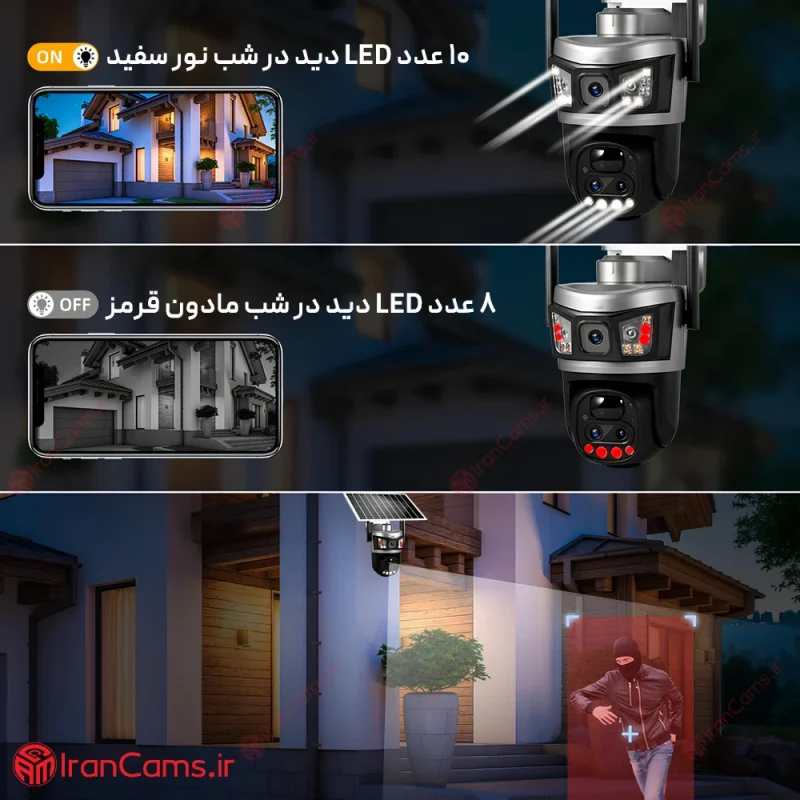 دوربین گردان V380