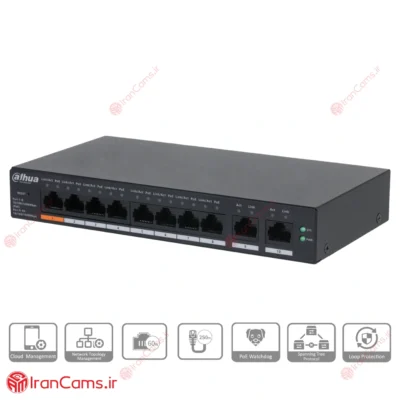 سوییچ شبکه 10 پورت PoE داهوا DH-CS4010-8GT-60