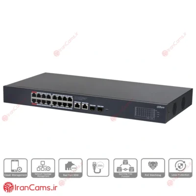 سوییچ شبکه 20 پورت PoE داهوا DH-CS4220-16GT-135