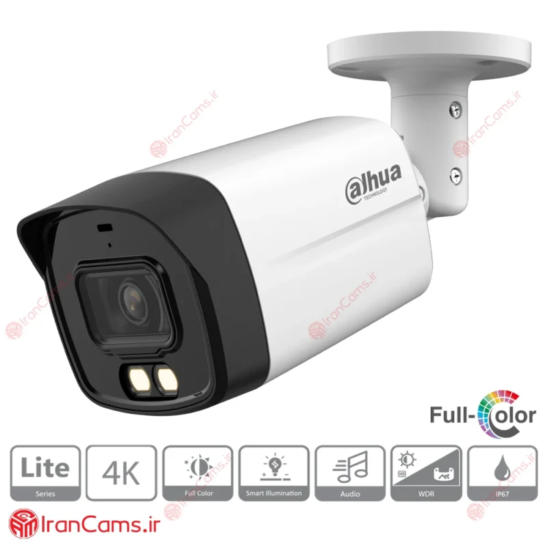 دوربین مداربسته بولت 8 مگاپیکسلی داهوا DH-HAC-HFW1809TLMP-A-LED