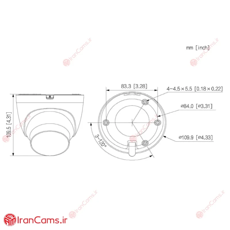 مشخصات دوربین داهوا DH-IPC-HDW2449T-S-PRO
