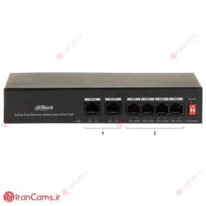 سوییچ شبکه 6 پورت PoE داهوا DH-PFS3006-4ET-36 12 قیمت سوییچ 6 پورت PoE داهوا DH-PFS3006-4ET-36