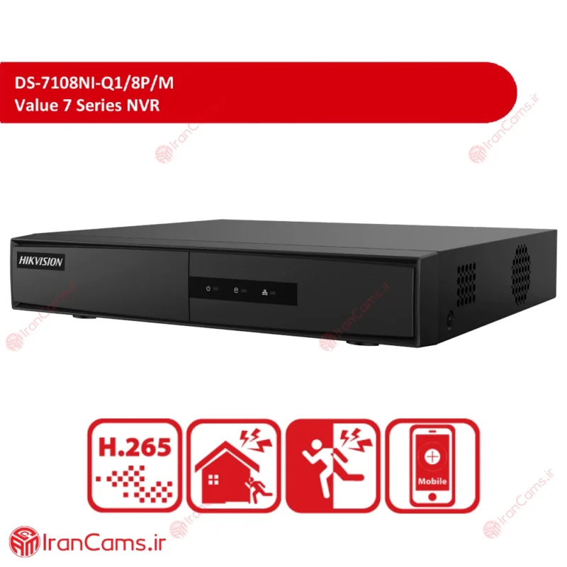 هایک ویژن 8 کانال DS-7108NI-Q1-8P-M