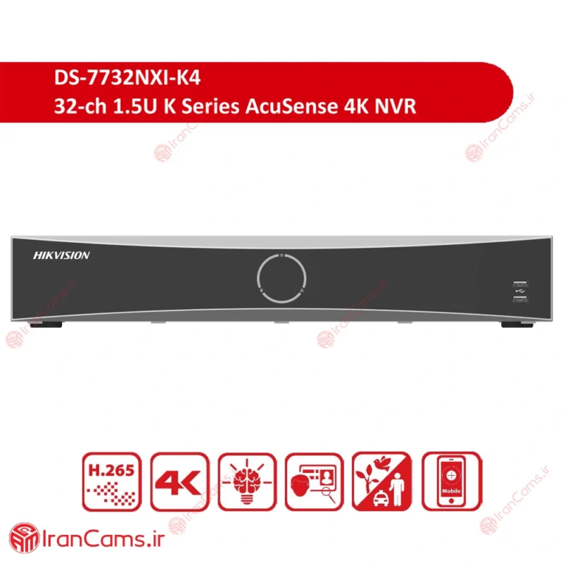 دستگاه NVR هایک ویژن 32 کانال DS-7732NXI-K4