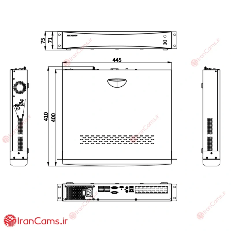 مشخصات دستگاه DS-7732NXI-K4-16P