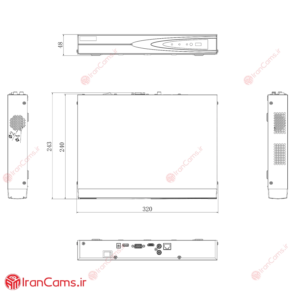 مشخصات دستگاه هایک ویژن DS-NVR7608NI-Q1