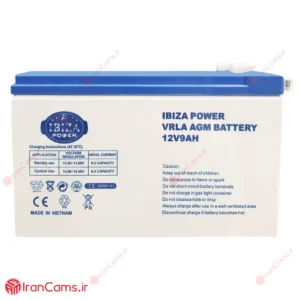 باتری 12 ولت 9 آمپر ایبیزا مدل 12V9Ah ساخت ویتنام 13 باتری 12 ولت 9 آمپر IBIZA