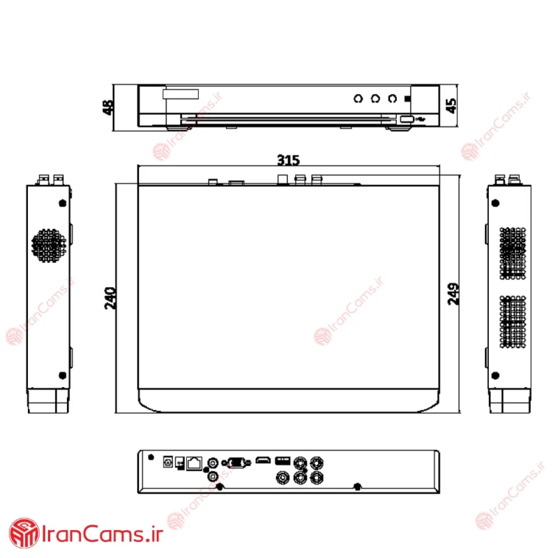 مشخصات دستگاه هایک ویژن iDS-7204HUHI-M1-X