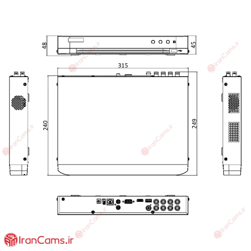 مشخصات دستگاه هایک ویژن iDS-7208HQHI-M1/S