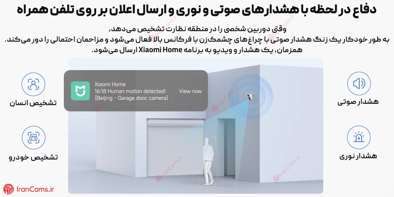 دوربین مداربسته شیائومی بی سیم CW500 DUAL