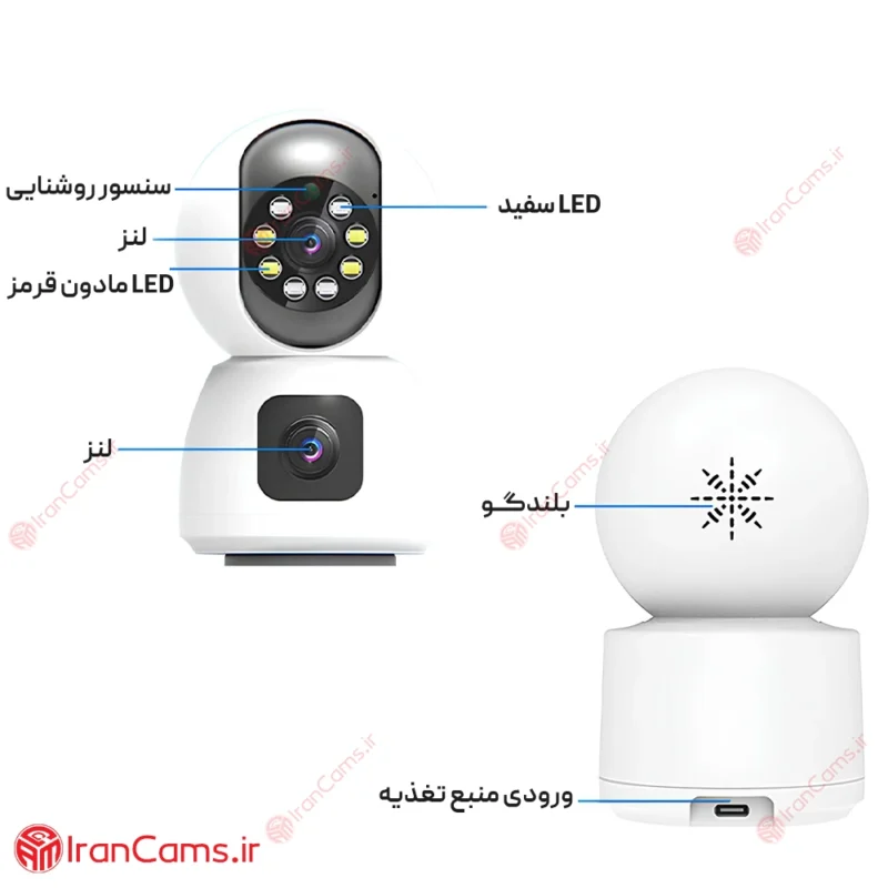 دوربین بیبی کم بی سیم سیمکارتی دو لنز O-KAM PRO مدل Z6