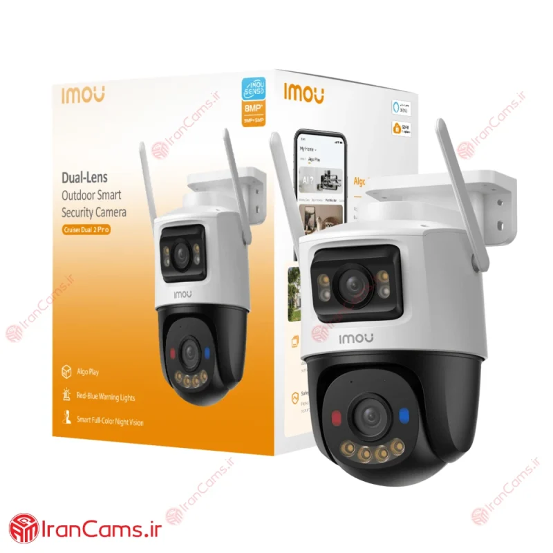 دوربین بی سیم آیمو کروزر دو لنز پرو Imou Cruiser Dual 2 Pro 8MP (IPC-S7XFP-8U0WED) 7 خرید دوربین کروزر ایمو 8 مگ