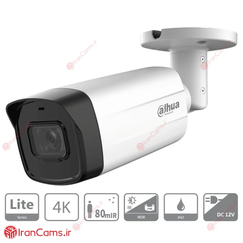 دوربین مداربسته بولت 8 مگاپیکسلی داهوا DH-HAC-HFW1801TMP-I8