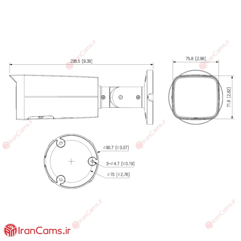 داهوا DH-IPC-HFW2841TP-ZAS