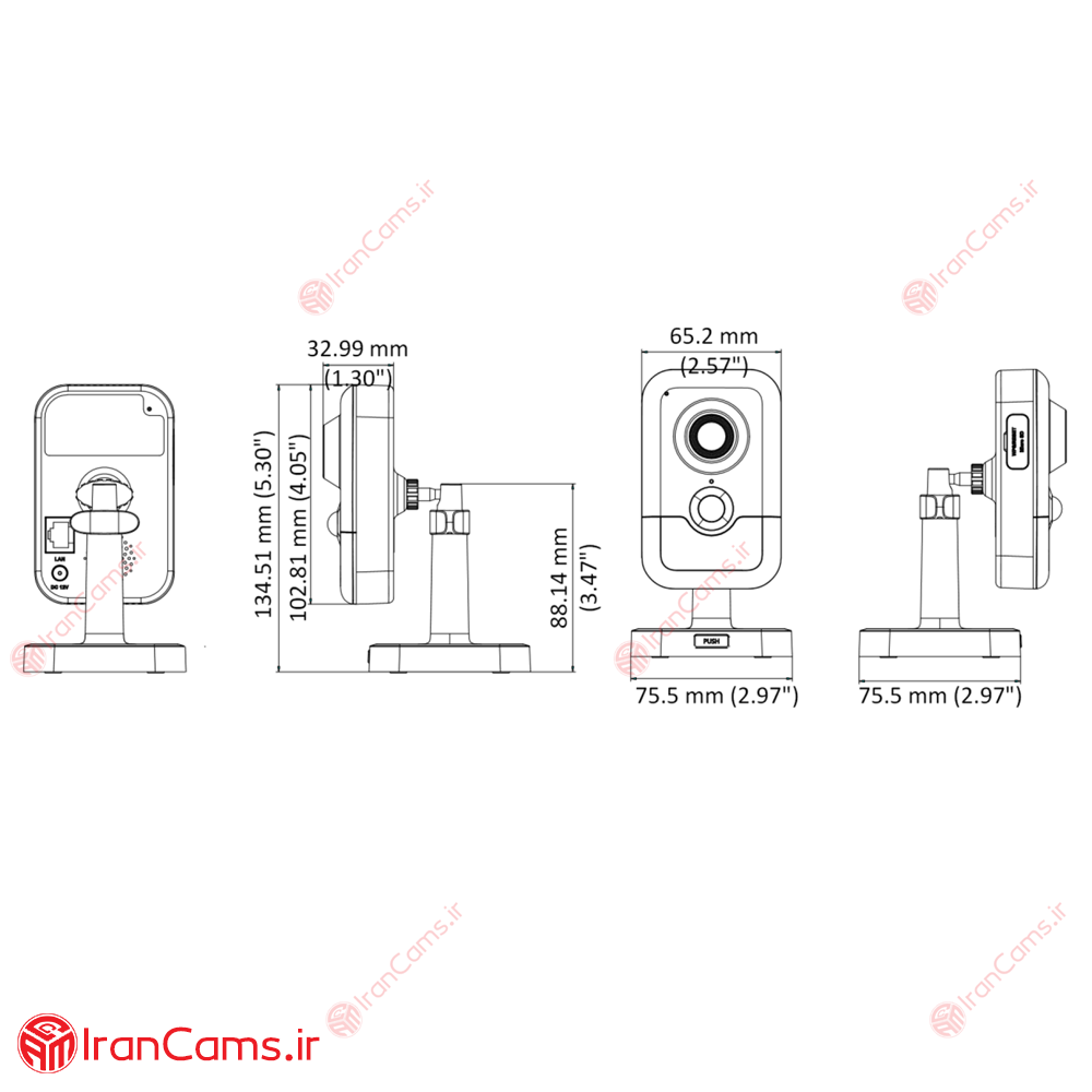 DS-2CD2423G0-IW (10) نصب دوربین بیسیم هایک ویژن