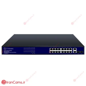 سوییچ شبکه 16 پورت PoE اینوورس IN-10016GP-2C Rackmount 10 سوییچ PoE اینوورس IN-10016GP-2C