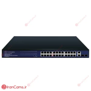 سوییچ شبکه 24 پورت PoE اینوورس IN-10024GP-2C Rackmount 4 سوییچ شبکه 24 پورت اینوورس