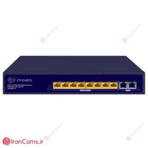 سوییچ شبکه 8 پورت PoE اینوورس IN-1008GP-2T 9 سوییچ INNOVERS مدل IN-1008GP-2T