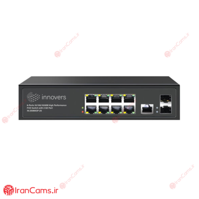 سوییچ شبکه 8 پورت PoE اینوورس IN-2008MGP-2S