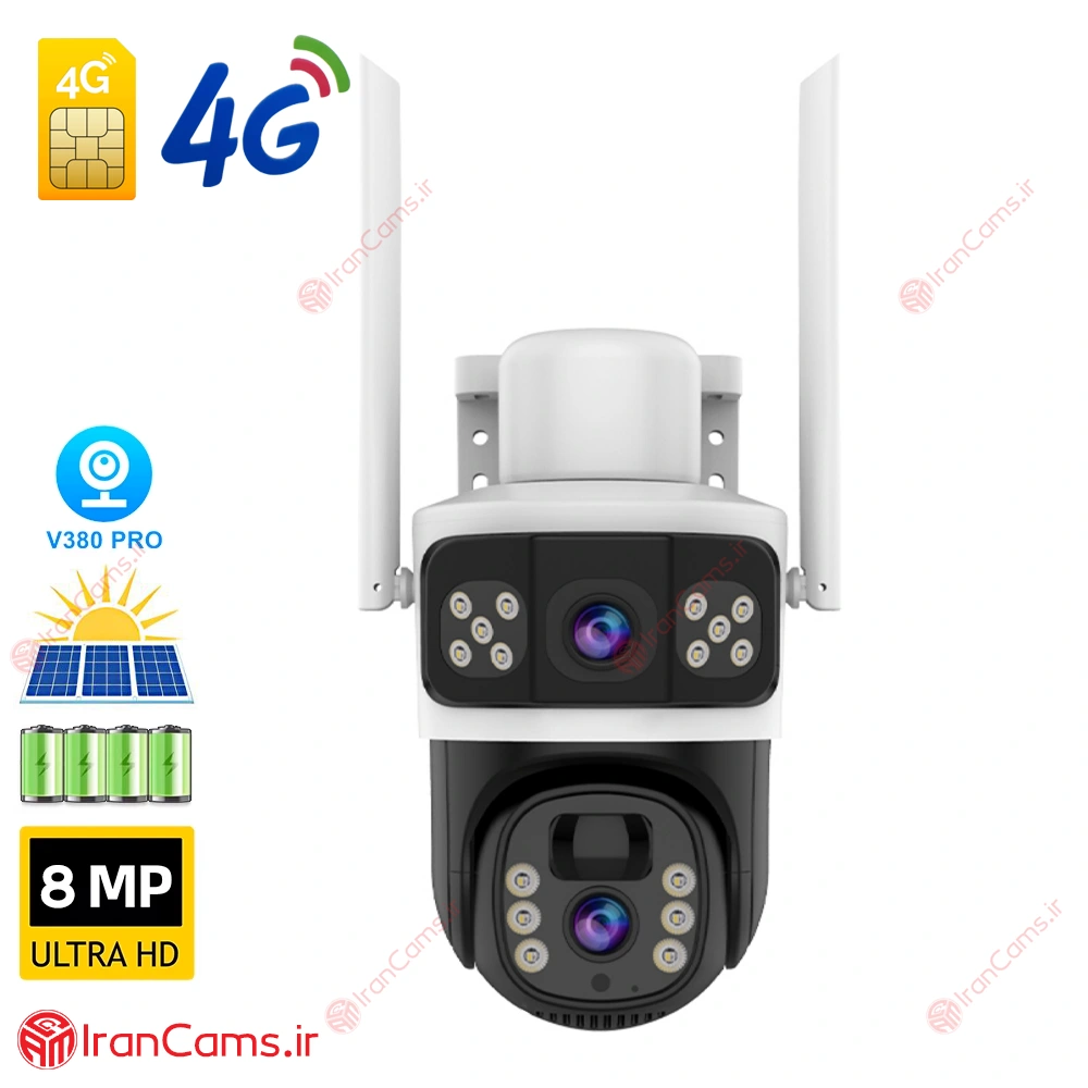 قیمت دوربین سولار V380