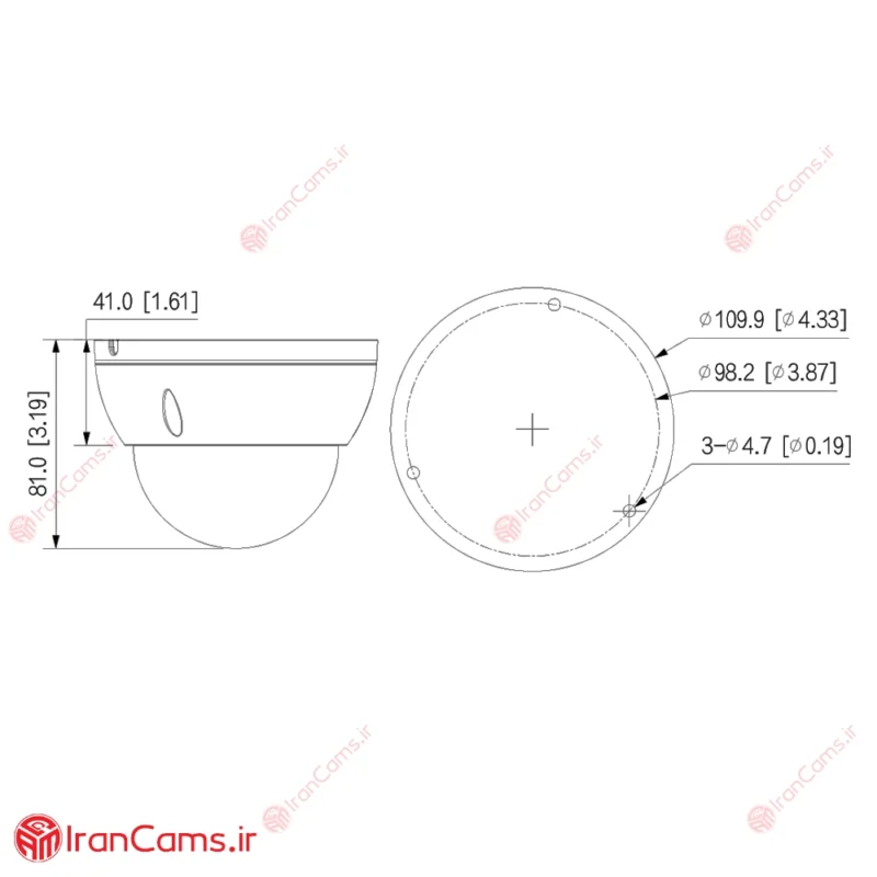 مشخصات دوربین داهوا DH-IPC-HDBW2241EP-S
