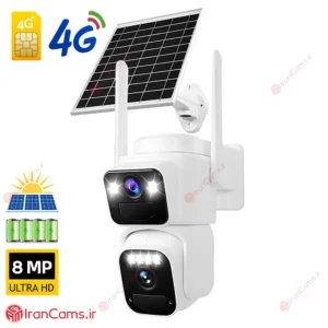 دوربین خورشیدی سیم کارتی 8 مگاپیکسل 2 لنز O-KAM PRO مدل DS2 11 دوربین دو لنز خورشیدی