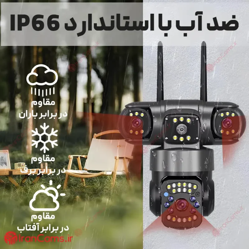 دوربین سیمکارتی 3 لنز V380