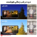 دوربین سه لنزه سیمکارتی