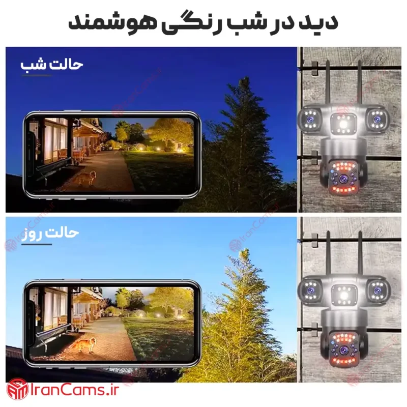 دوربین سه لنزه سیمکارتی