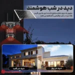 دوربین خورشیدی سیمکارتی 3 لنز V380 PRO