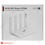 مودم سیمکارتی 45/5G ارزان سرعت 300Mbps وای فای نسل 6 مدل CP906