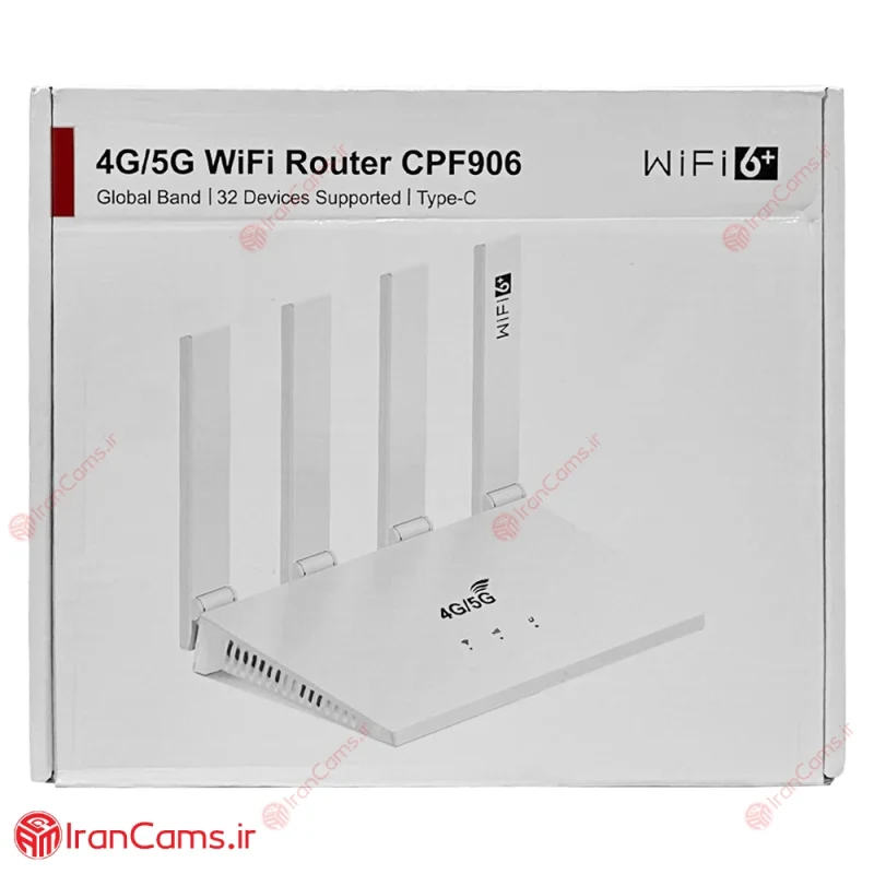 مودم سیمکارتی 4G ارزان سرعت 150Mbps مدل CP906 6 مودم سیمکارتی 45/5G ارزان سرعت 300Mbps وای فای نسل 6 مدل CP906