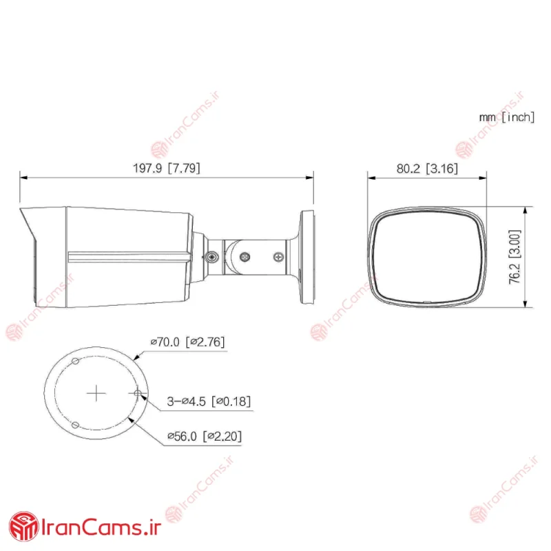 دوربین مداربسته IP بولت 8 مگاپیکسلی داهوا DH-IPC-HFW2849TL-S-PRO 10 نصب دوربین داهوا