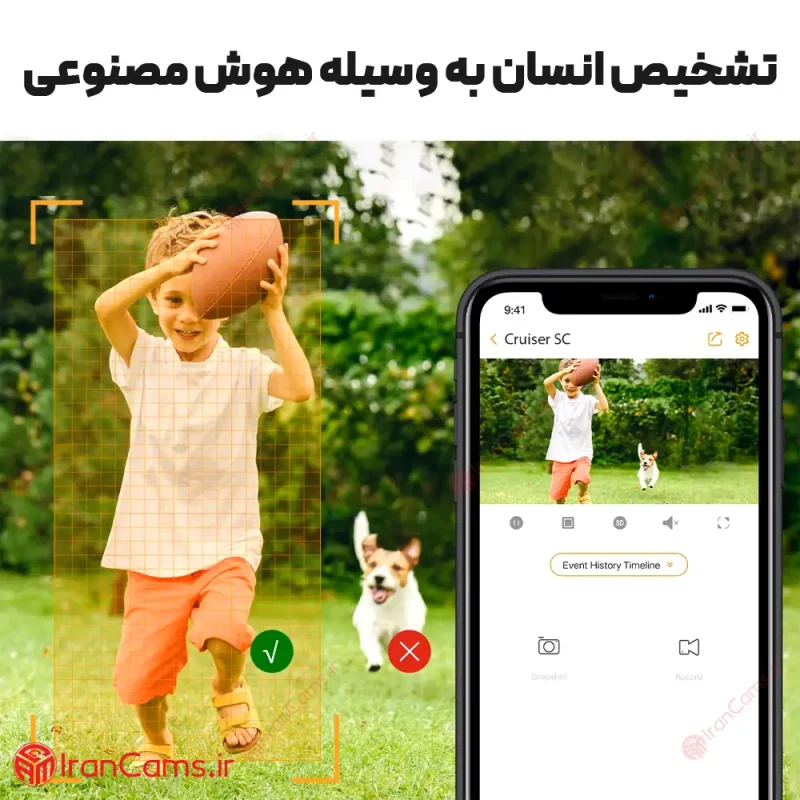 دوربین تشخیص انسان آیمو