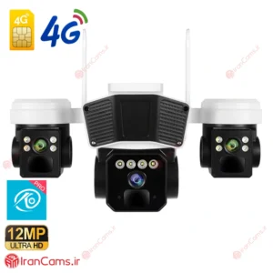 دوربین بی سیم سیمکارتی سه لنز O-KAM Pro مدل L3-4G 21 قیمت دوربین سه لنز پهپادی اوکم پرو