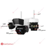 مشخصات دوربین سه لنز سیمکارتی او کم