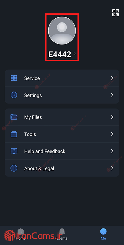 تنظیمات نرم افزار DMSS داهوا حساب کاربری