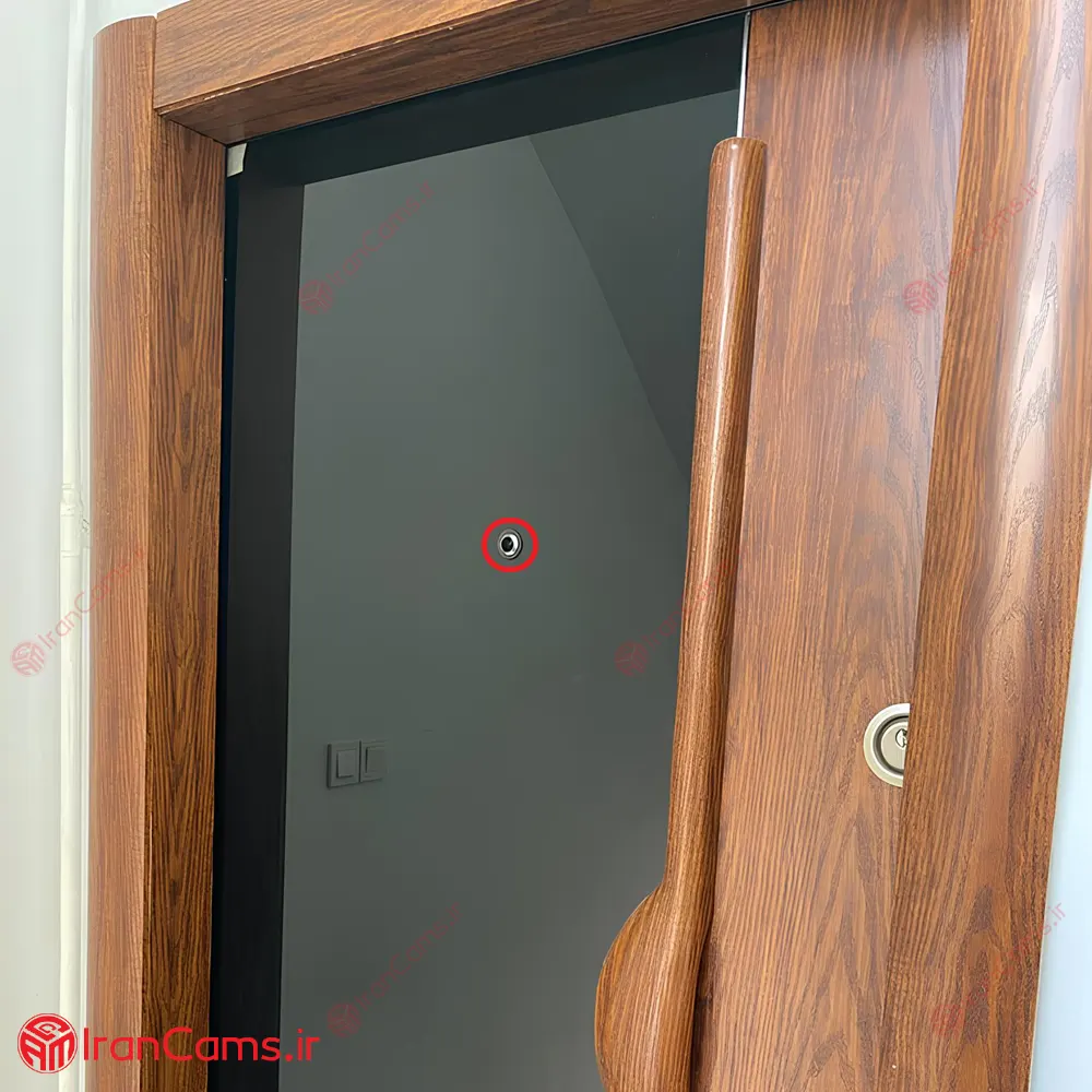 راهنمای خرید و نصب دوربین چشمی درب آپارتمان 8 نصب دوربین چشمی درب بی سیم V380