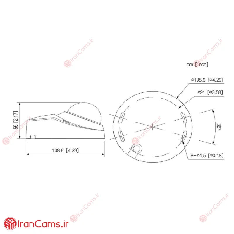 دوربین مداربسته IP دام 4 مگاپیکسلی داهوا DH-IPC-HDBW2449FP-AS-IL 11 نصب دوربین تحت شبکه داهوا