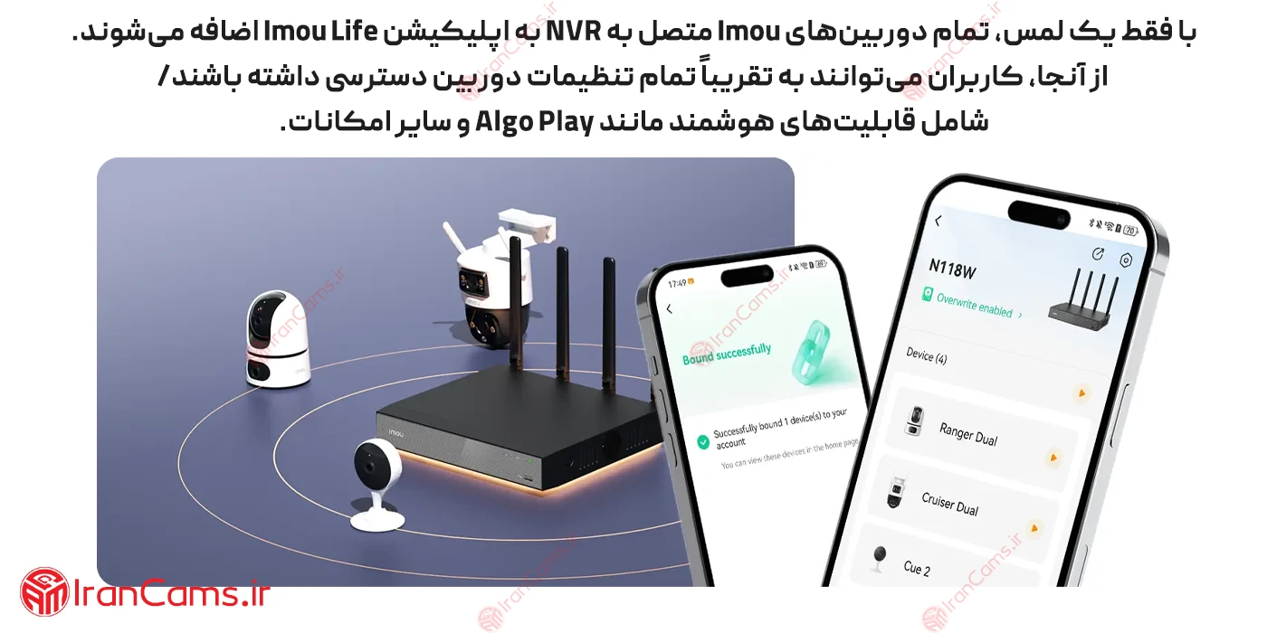 دستگاه ضبط تصویر 10 کانال بی سیم آیمو NVR-110W-8A0E 10 بهترین دستگاه ایمو