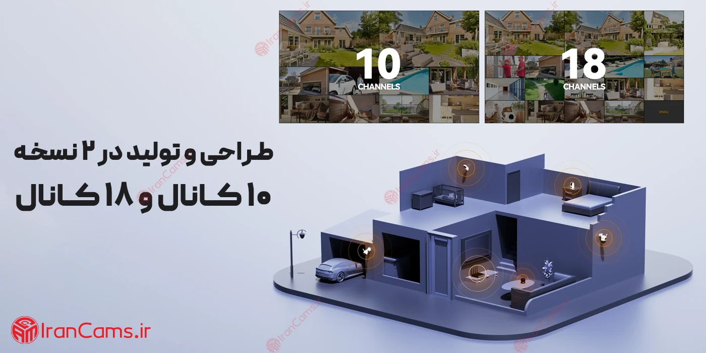 دستگاه ضبط تصویر 10 کانال بی سیم آیمو NVR-110W-8A0E 3 دستگاه آیمو NVR-110W-8A0E