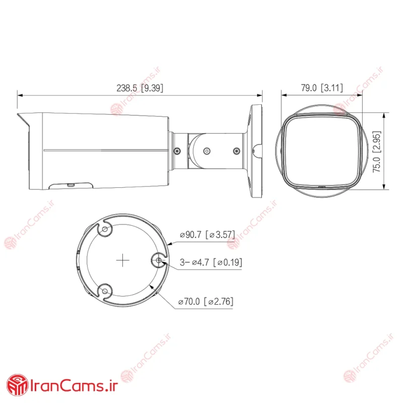 دوربین مداربسته IP بولت 8 مگاپیکسلی داهوا DH-IPC-HFW3849T-ZAS-IL 9 نصب دوربین تحت شبکه داهوا