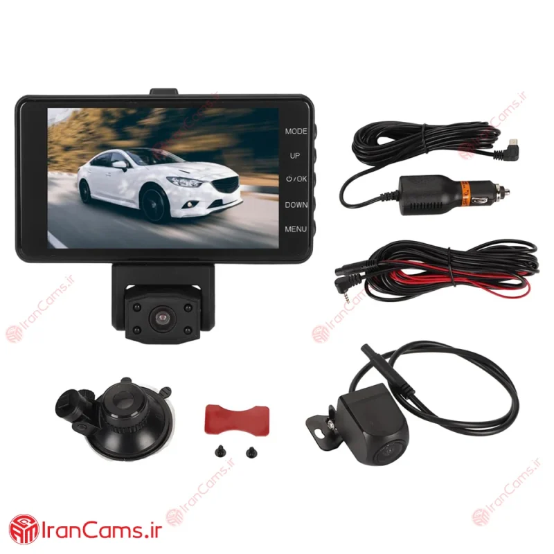 نصب دوربین ثبت وقایع سه لنز
