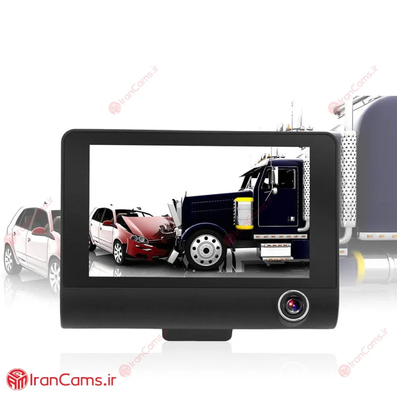 دوربین ثبت وقایع خودرو 3 لنز مانیتوردار مدل BW-3L 7 دوربین ثبت وقایع سه لنزه ارزان