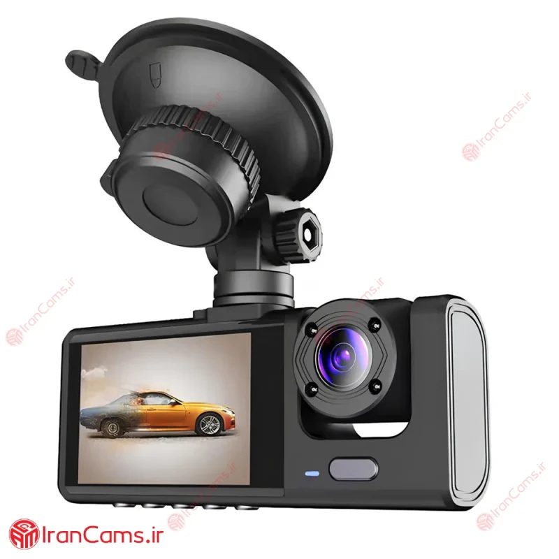 دوربین ثبت وقایع خودرو 3 لنز مانیتور دار وای فای مدل 4K-S2 3 خرید و قیمت دوربین ثبت وقایع خودرو سه لنز