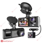 دوربین ثبت وقایع خودرو 3 لنز مانیتور دار مدل Black Box