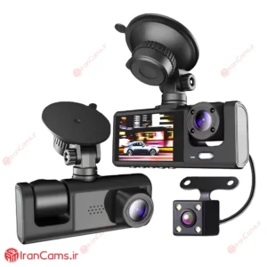 دوربین ثبت وقایع خودرو 3 لنز مانیتور دار مدل Black Box
